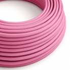 RM08 Fuchsia Round Rayon Electrical Fabric Cloth Cord Cable