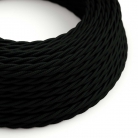 TM04 Black Twisted Rayon Electrical Fabric Cloth Cord Cable