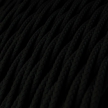 TM04 Black Twisted Rayon Electrical Fabric Cloth Cord Cable