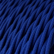 TM12 Blue Twisted Rayon Electrical Fabric Cloth Cord Cable