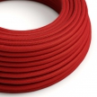 RC35 Fire Red Round Cotton Electrical Fabric Cloth Cord Cable