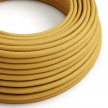 RM25 Mustard Round Rayon Electrical Fabric Cloth Cord Cable