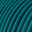 RC21 Cerulean Round covered Cotton Electrical Fabric Cable