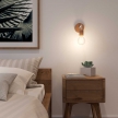 Fermaluce Wood, wooden wall light with bent extension