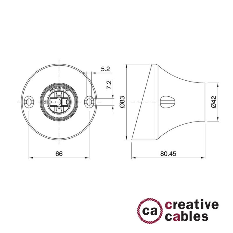 Fermaluce thermoplastic wall light source