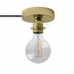 Spostaluce, the metal light source with E27 threaded lamp holder, fabric cable and side holes