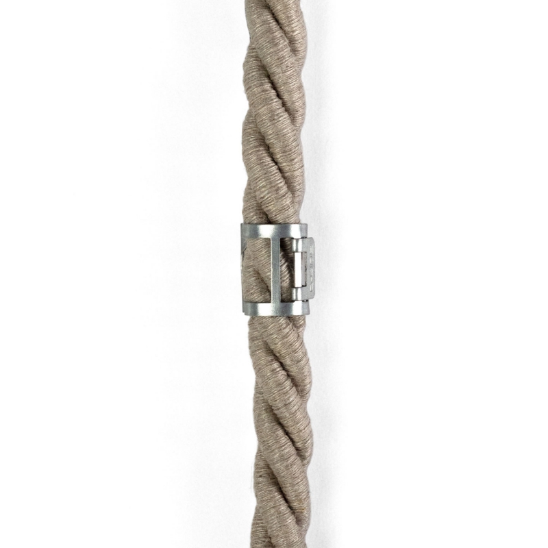 Metal cable tie clip for 16 mm diameter rope cable