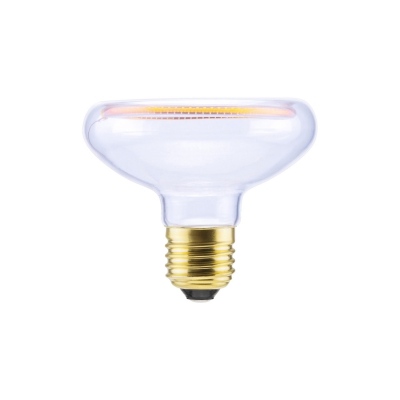 LED Reflector R80 Clear Floating Line 8W Dimmable 2200K bulb