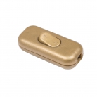 Double Pole in-line Switch, Gold - 1 pc