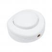 Single Pole in-line Foot Light Switch, white