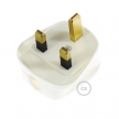 White UK 3 poles Plug