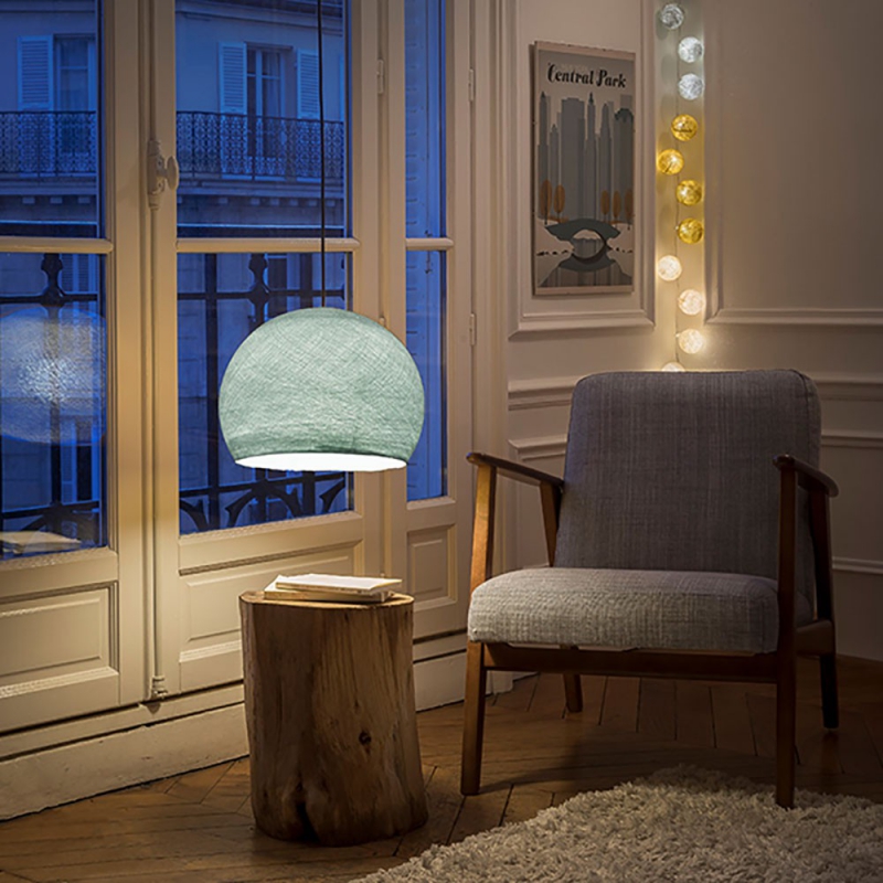 Dome XS lampshade made of polyester fiber, 25 cm diameter - 100% handmade