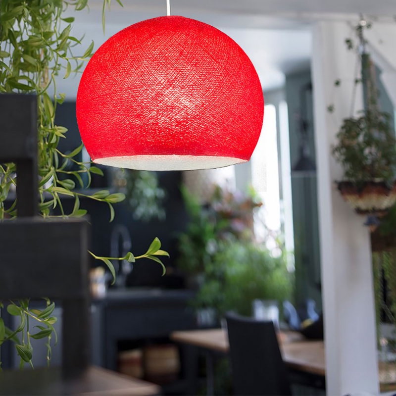 Dome XS lampshade made of polyester fiber, 25 cm diameter - 100% handmade