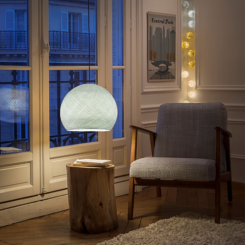 Dome M lampshade made of polyester fiber, 35 cm diameter - 100% handmade