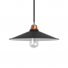 Swing lampshade in polished metal with E27 fitting