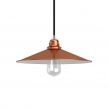 Swing lampshade in polished metal with E27 fitting