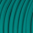 RM71 Turquoise Round Rayon Electrical Fabric Cloth Cord Cable