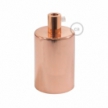 Cylindrical metal E27 lamp holder kit