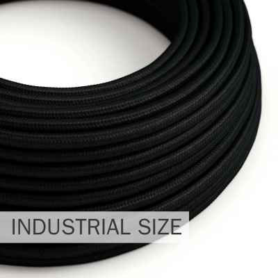 Large section electric cable 3x1,50 round - covered by rayon Black RM04
