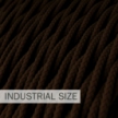 Large section electric cable 3x1,50 twisted - covered by rayon Brown TM13