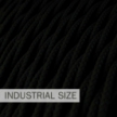 Large section electric cable 3x1,50 twisted - covered by rayon Black TM04