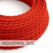 Large section electric cable 3x1,50 twisted - covered by rayon Red TM09