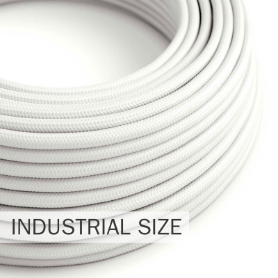 Large section electric cable 3x1,50 round - covered by rayon White RM01
