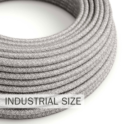 Large section electric cable 3x1,50 round - covered by Natural Grey Linen RN02