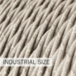 Large section electric cable 3x1,50 twisted - covered by Natural Neutral Linen TN01