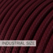 Large section electric cable 3x1,50 round - covered by rayon Burgundy RM19