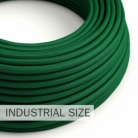 Large section electric cable 3x1,50 round - covered by rayon Dark Green RM21