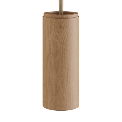 Tub-E14, wooden tube for spotlight with E14 double ring lamp holder