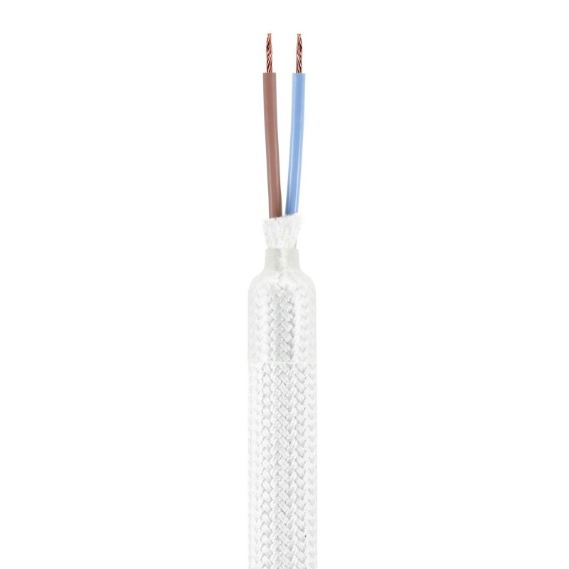 Kit Creative Flex flexible tube covered in White RM01 fabric with metal terminals