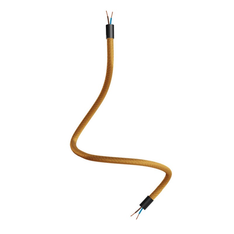 Kit Creative Flex flexible tube covered in Bronze RM73 fabric with metal terminals