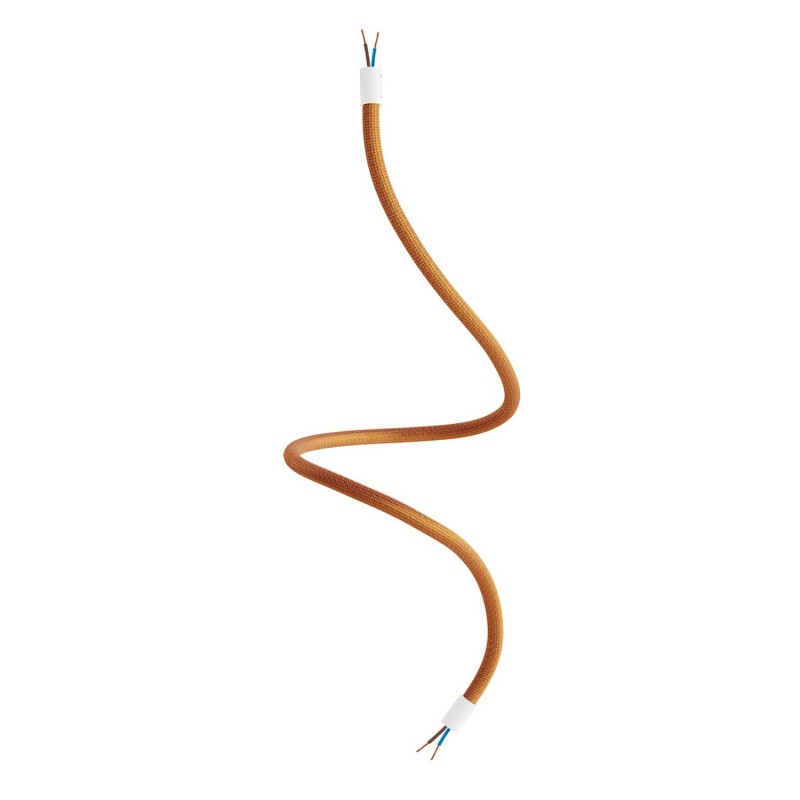 Kit Creative Flex flexible tube covered in Copper RM74 fabric with metal terminals