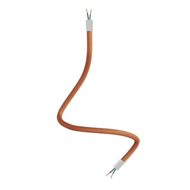 Kit Creative Flex flexible tube covered in Copper RM74 fabric with metal terminals