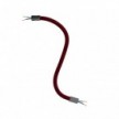 Kit Creative Flex flexible tube covered in Burgundy RM19 fabric with metal terminals