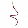 Kit Creative Flex flexible tube covered in Burgundy RM19 fabric with metal terminals