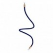 Kit Creative Flex flexible tube covered in Navy Blue RM20 fabric with metal terminals