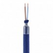 Kit Creative Flex flexible tube covered in Navy Blue RM20 fabric with metal terminals