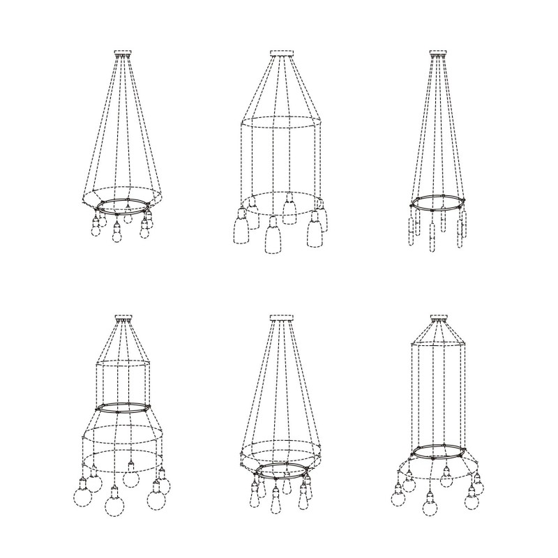 Cage Circle - Structure for lamps