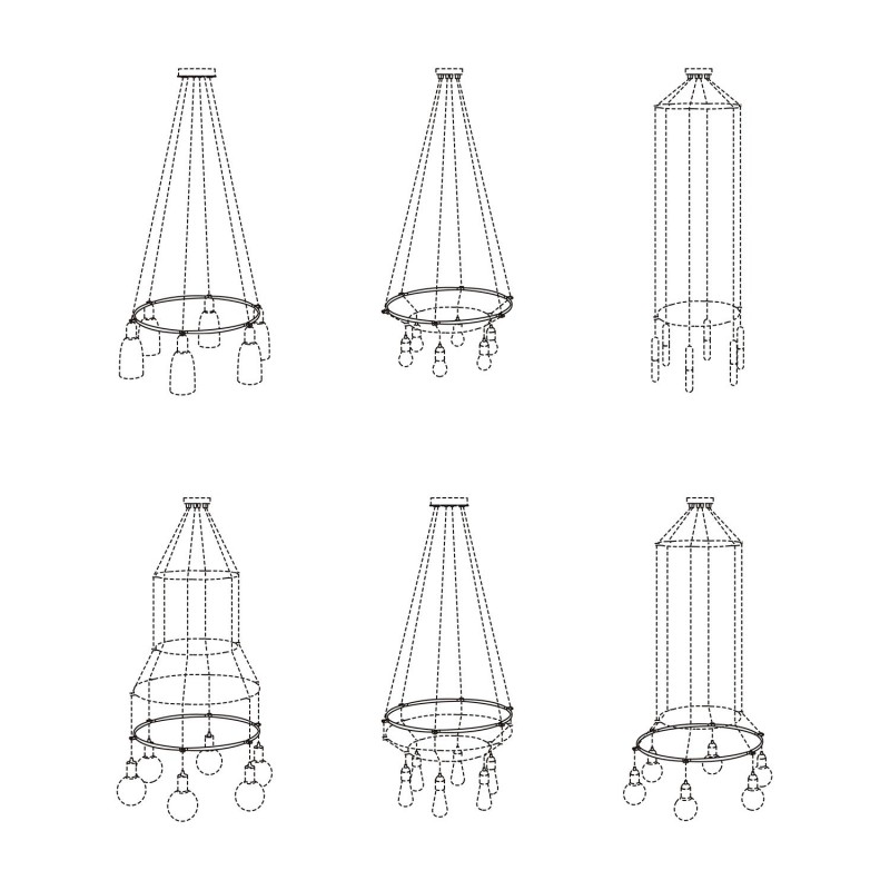 Cage Circle - Structure for lamps