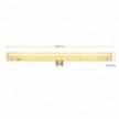 LED Linear Golden S14d Light Bulb - length 300 mm 6,5W 320Lm 1900K Dimmable