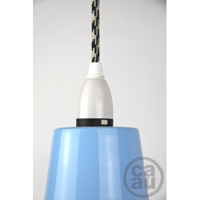 Metal Shade Pendant Blue