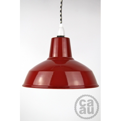 Metal Shade Pendant Red